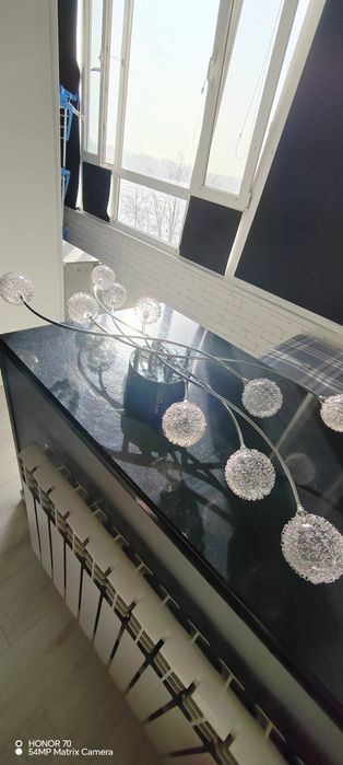 Люстра стекло метал