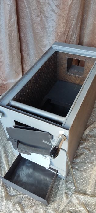 Печь котёл для дома С датчиками.