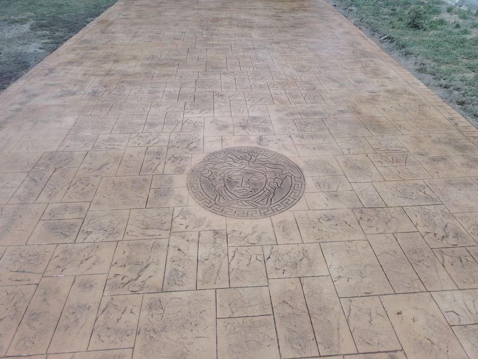 Beton amprentat și elicopterizat