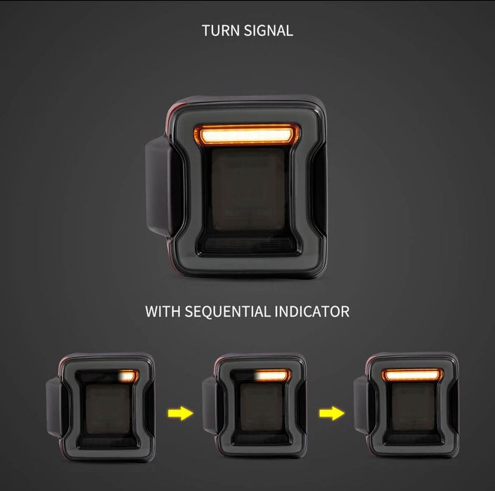 Jeep Wrangler с жълт мигач 2018+