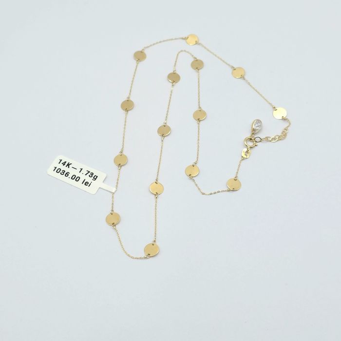 Bijuteria Royal lant din aur 14k 1.73 gr