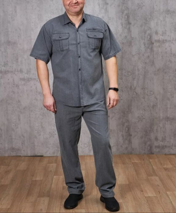 Повседневный костюм Мужской темно-серый