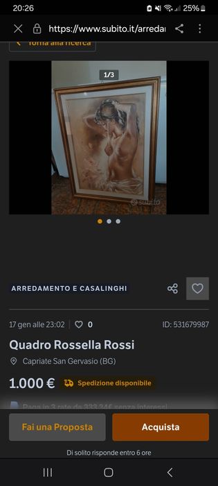 Tablou pictat de Bruno cipolla