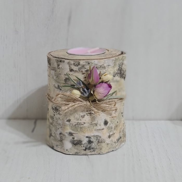 Подсвечник из берёзы