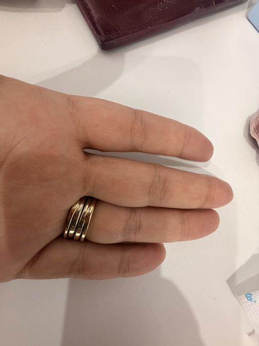 Кольцо золотое литое под Bulgari