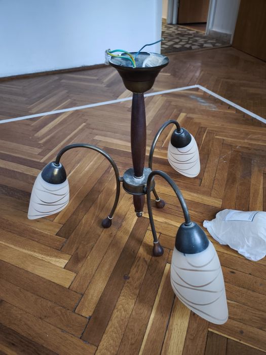 Lustra vintage  + abajur rezerva
