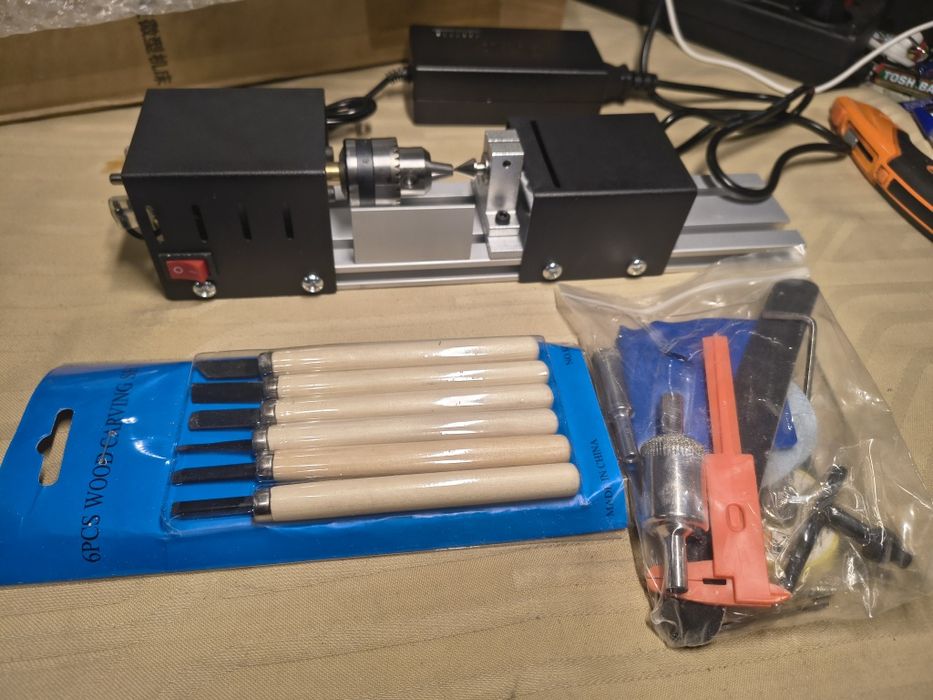 Мини струг за полиране на мъниста, DC 24V 100W мини струг, пробиване и