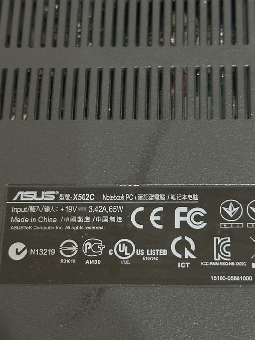 Ноутбук AsuS 15,6 дюйма