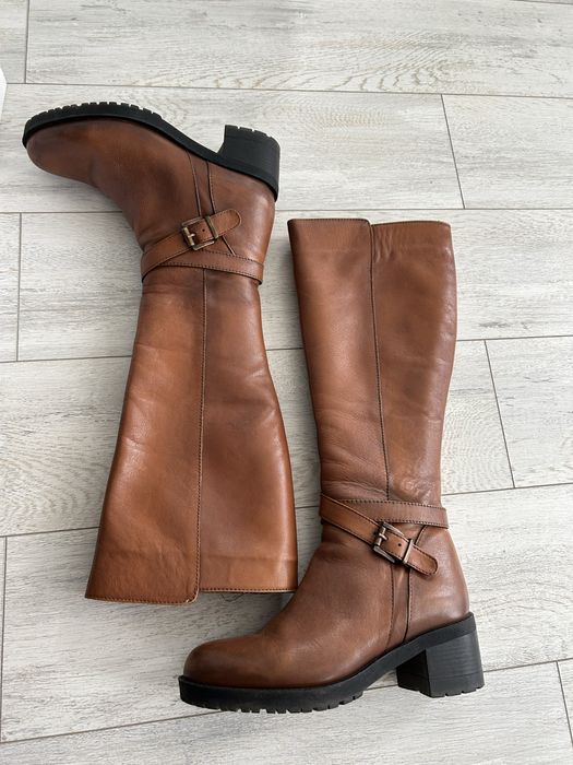 Cizme din piele maro Benvenuti marimea 36/37