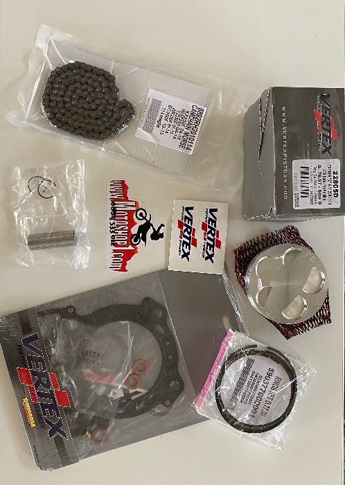 НОВ Топ енд на VERTEX бутало гарнитури верига за YAMAHA YZ250F 01-04
