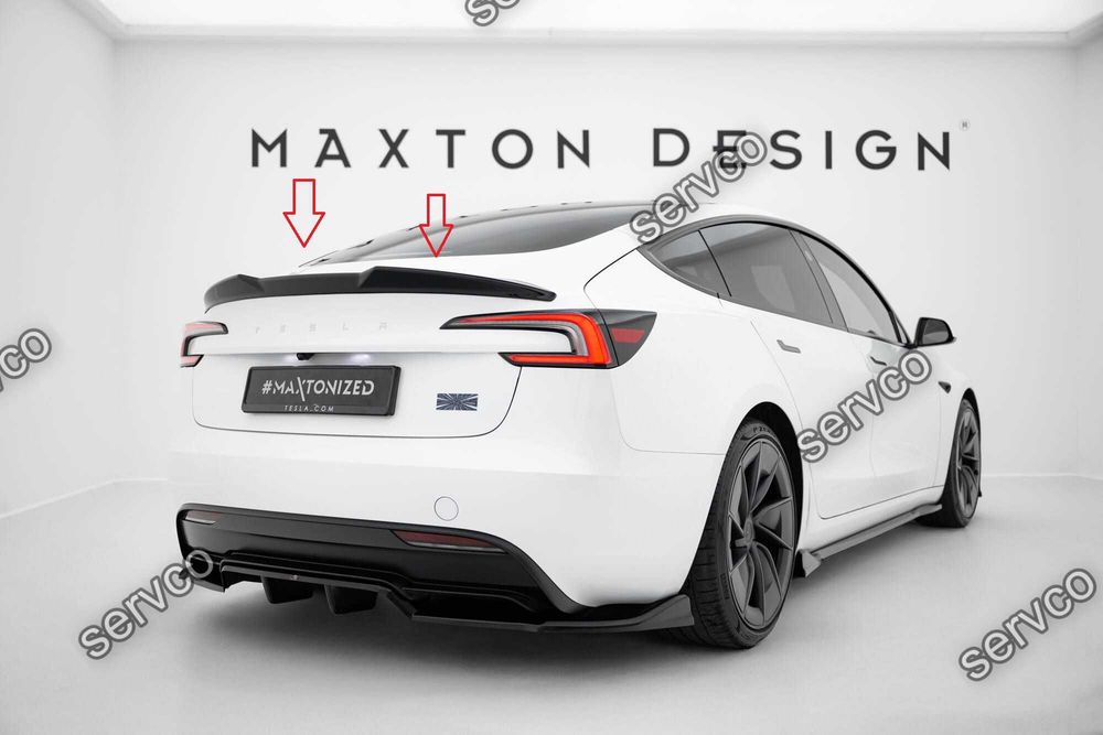 Eleron spoiler cap Tesla Model 3 Performance Mk1 Facelift 2023- v5 - Maxton Design
