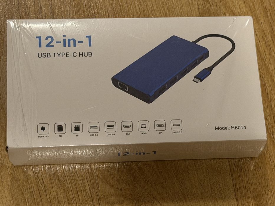 USB TYPE-C HUB 12-in-1 compatibil macbook, imac, ipad pro, surface etc