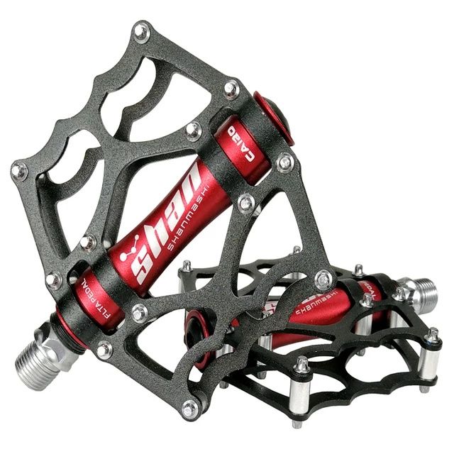 Pedale bicicleta aliaj aluminiu antiderapante 12 pini late platforma