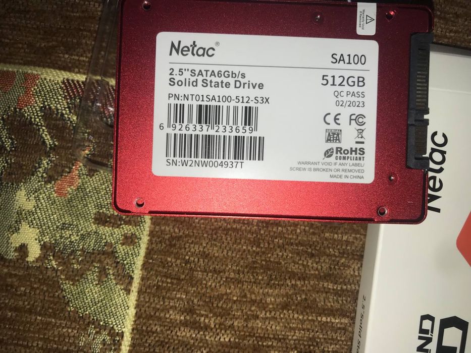 SSD Netac 512gb sata 2.5