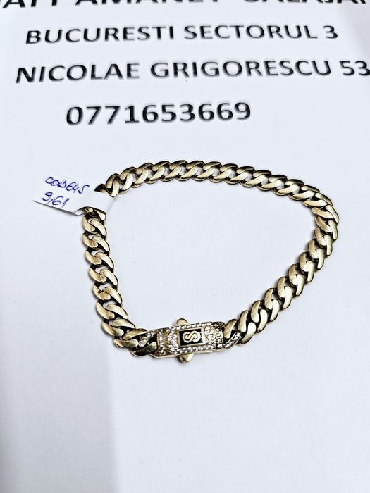 Vand bratara din aur 14 k 9.61 g cod 645