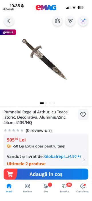 Pumnal Regele Arthur