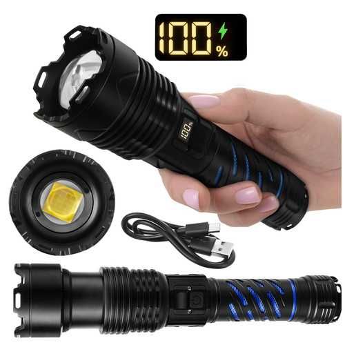 Мощен лед фенер - два моделa / Tактически фенер / Aкумулаторен фенер