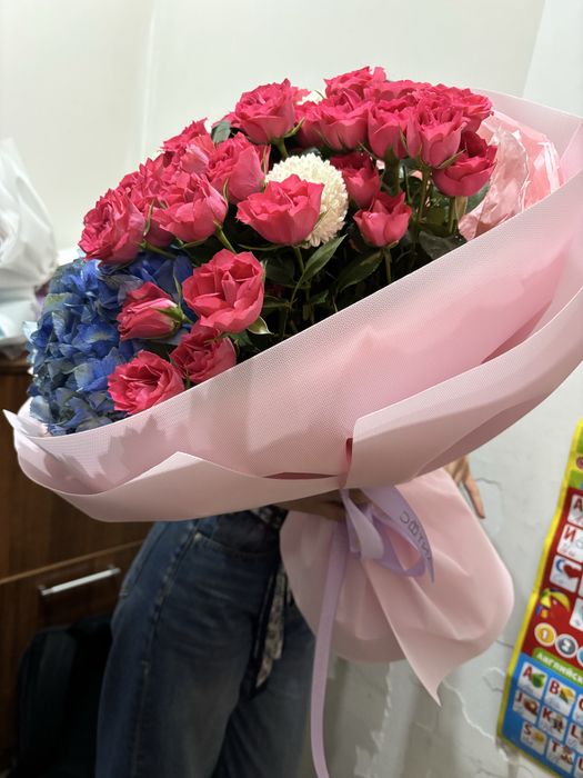 Продам цветы розы кустовые микс