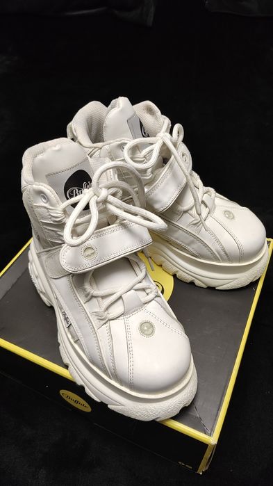 Bocanci Buffalo cu platforma, piele naturala - mar 39