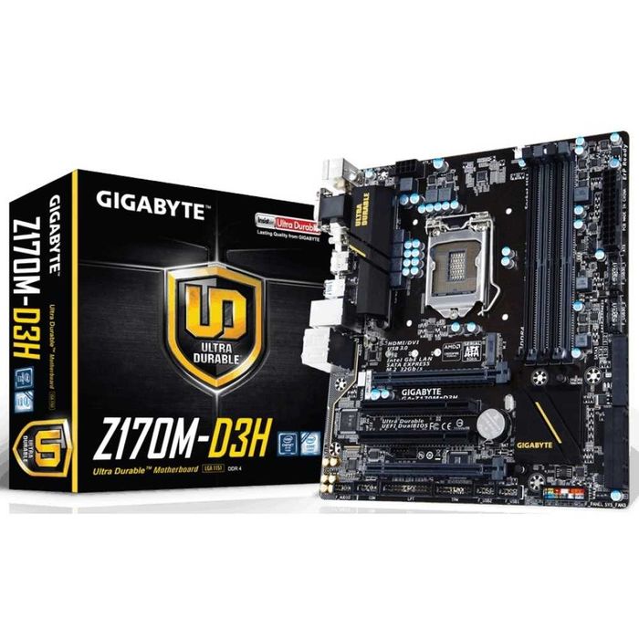 Дъно Дънна платка Gigabyte GA-Z170M-D3H 1151 DDR4 до 64GB OVERCLOCK