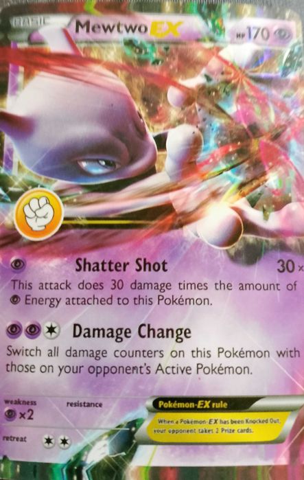 Mewtwo EX покемон карта