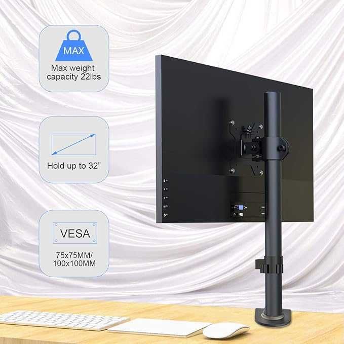 Suport Monitor Birou, Nou în Cutie, VESA 75/100, pentru ecrane 13-32 inch