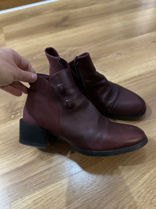 Къси боти  бордо
