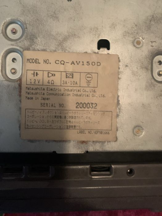 Японская магнитола Panasonic cq av150d
