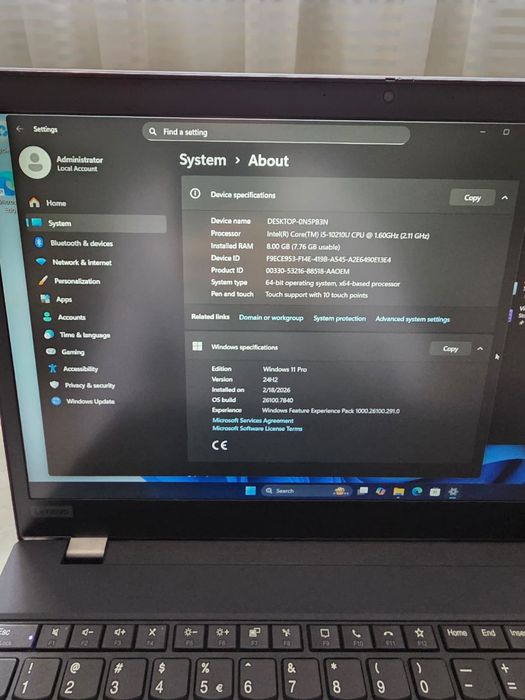 Laptop Lenovo Thinkpad T15