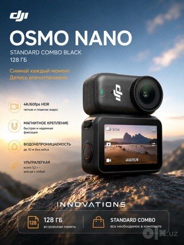 DJI osmo nano 128 gb. 3oy kafolat do’kondan