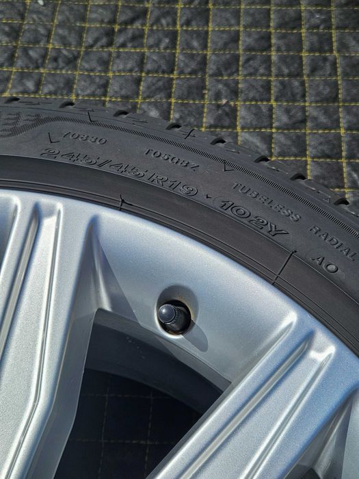 Set 4 Roti Jante Originale Audi A6 S6, A7 C8 19" + Anvelope Bridgestone 245/45 R19