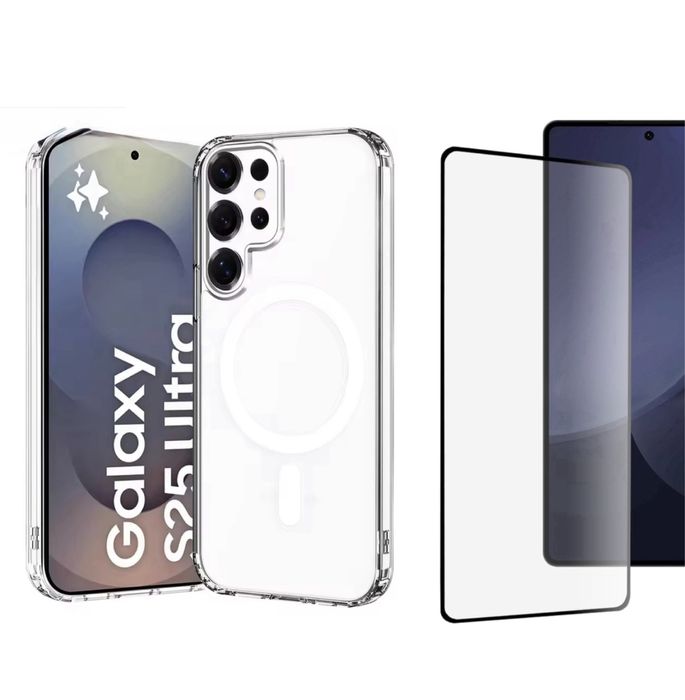 Samsung S24/S25/S26/PLUS/ULTRA - Husa Hard Magsafe + Folie Sticla