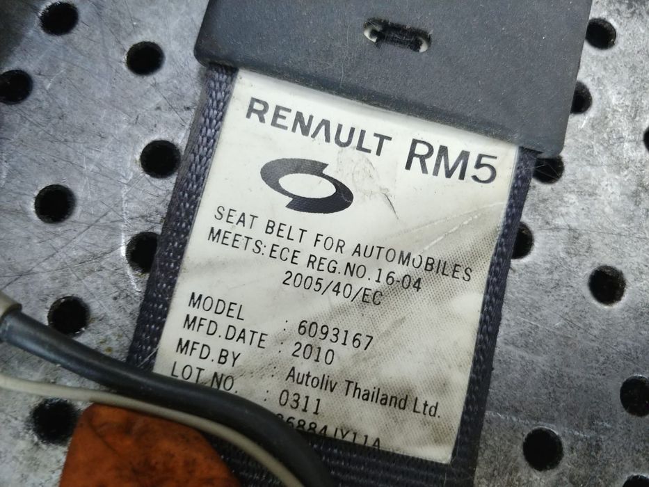 centura siguranta stanga fata renault koleos 1 hy  dupa 2008  86884jy11a