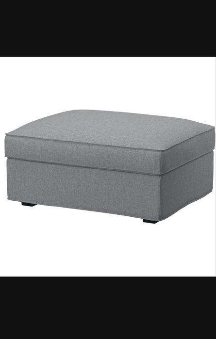 Canapea coltar Ikea Kivik + Taburet - 2 huse (gri si bej)
