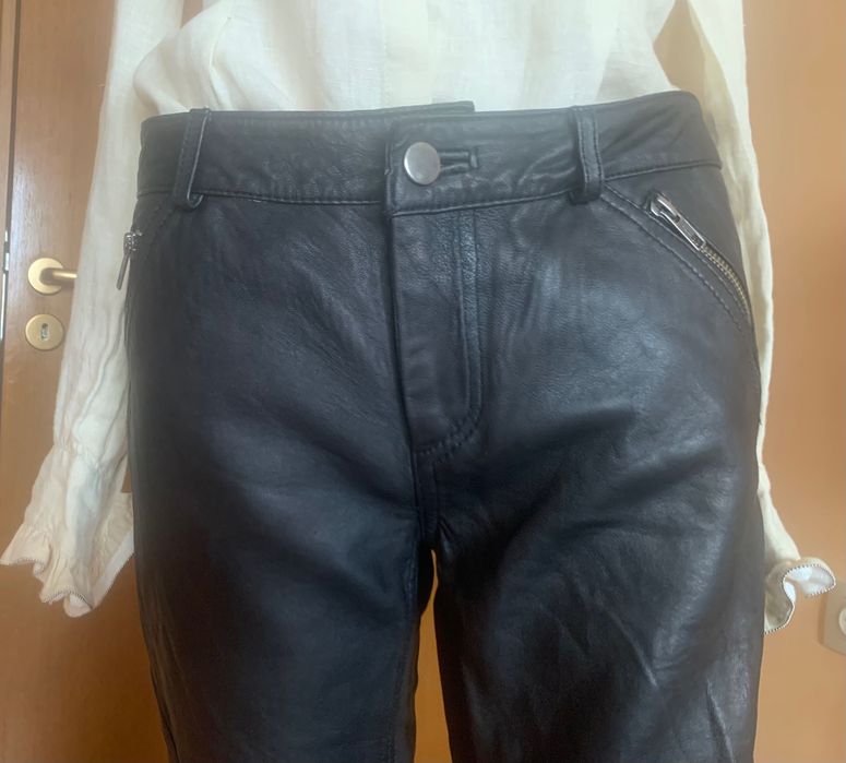 Дамски кожен панталон, размер М