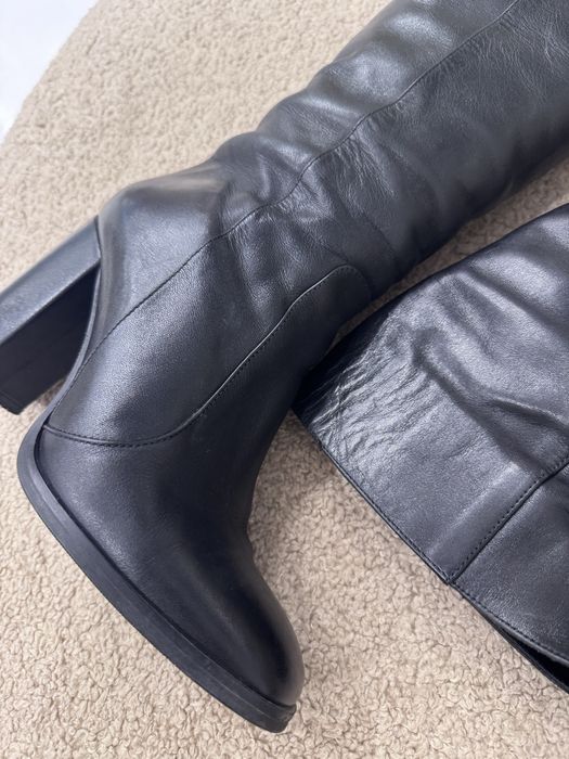 Дамски ботуши чизми от естествена кожа