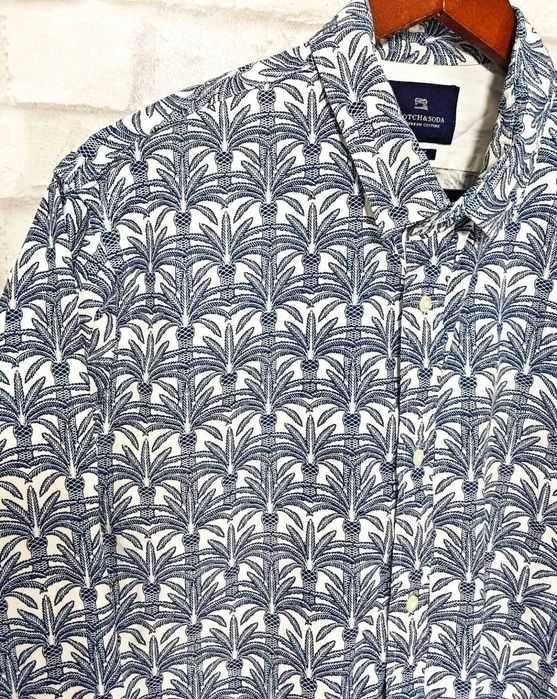 Scotch Soda Palm Оригинална мъжка риза с дълъг ръкав размер L