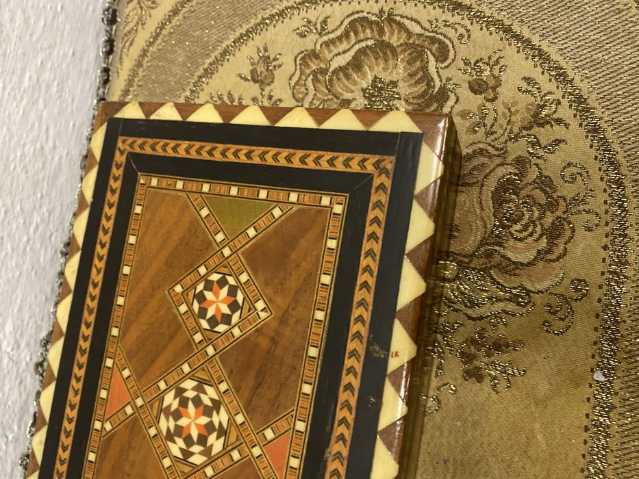 Винтидж кутия за пури и цигари интарзия Италия Sorrento 1950-те