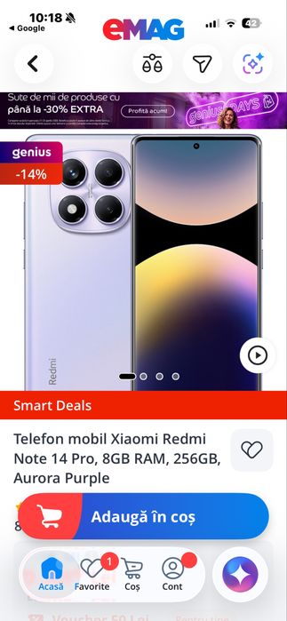 Vand Xiaomi Redmi Note 14Pro