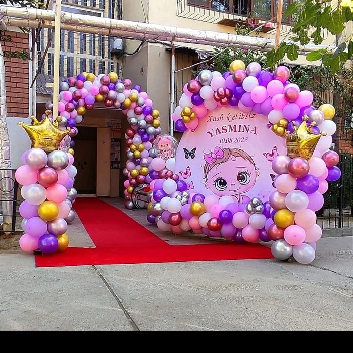 500.000sõm Оформление оформления шар Шарами Ochlish xizmati