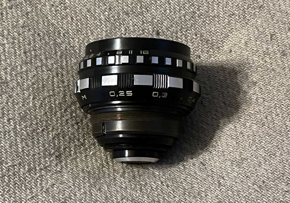 Obiectiv MIR 11M 12mm f2 cine Kiev 16mm wide angle rar