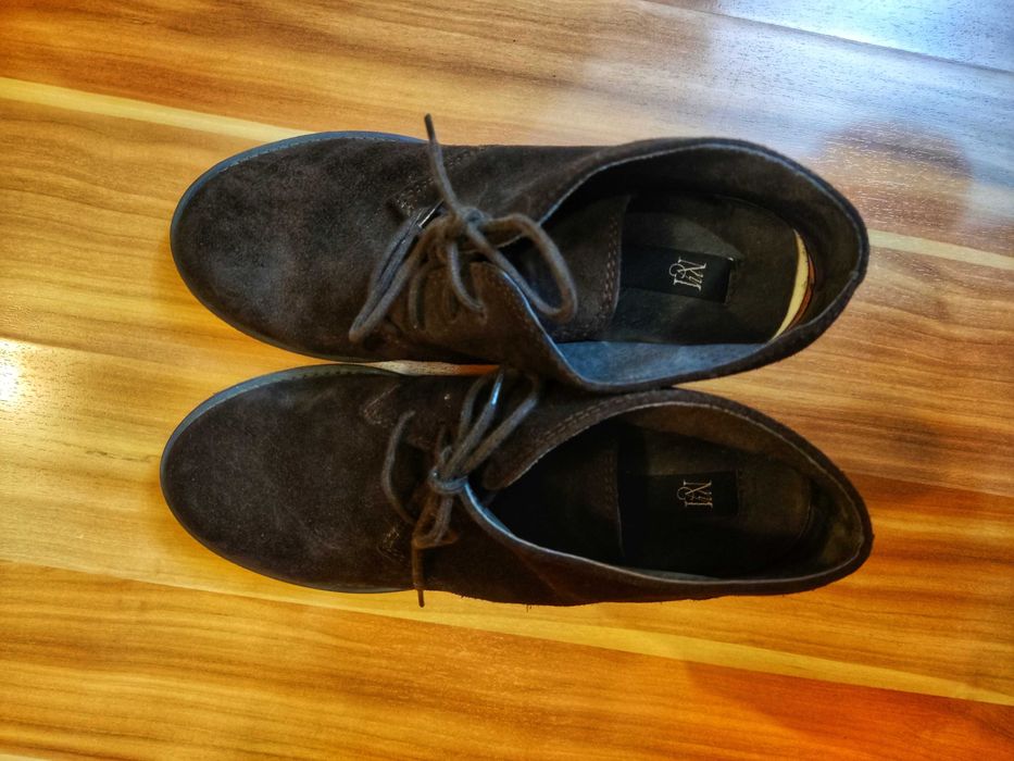 Женские испанские ботильоны Mango из натуральной замши