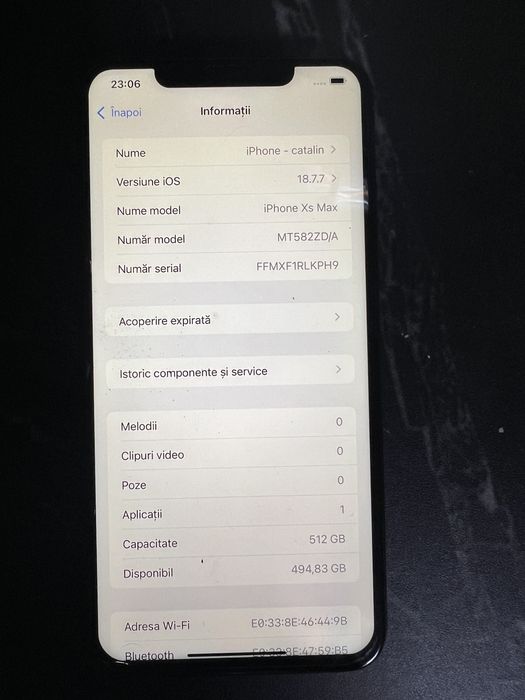 Iphone XS max 512 Gb