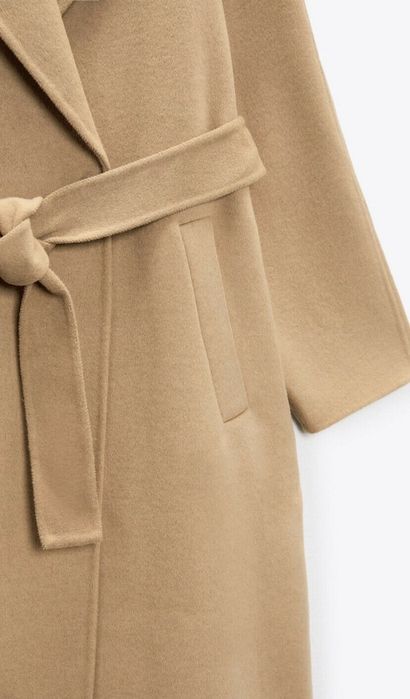 Palton lana Hande made Zara Limited