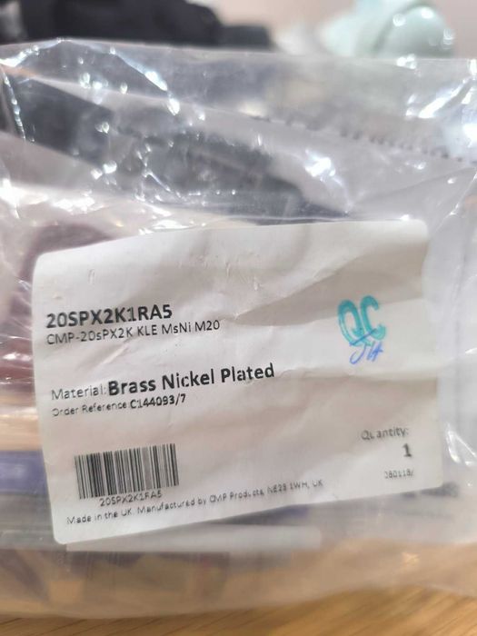 10 бр. CMP PX2K 20SPX2K1RA5 M20 Ex взривозащитени кабелни щуцери – нови