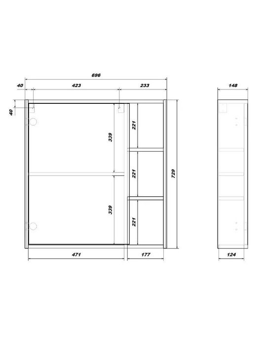 Комплект мебели для ванной YANA ECO MEBEL — Graffa: стиль и качество