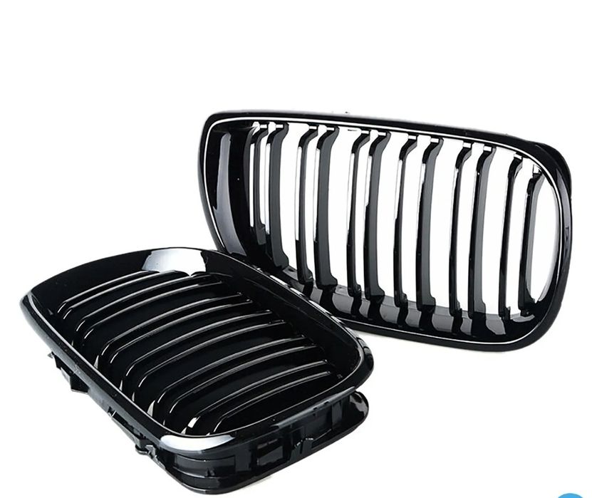 Grilă Dublă “Nari” BMW Seria 3 E46 2002-2005 – Negru Lucios