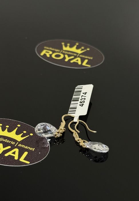 Bijuteria Royal : Cercei AUR 14K NOU / 2.77 GR