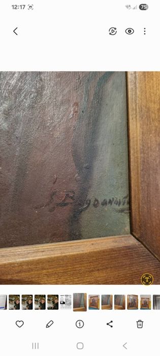 Tablou Placaj semnat Samuel Bogdanovici