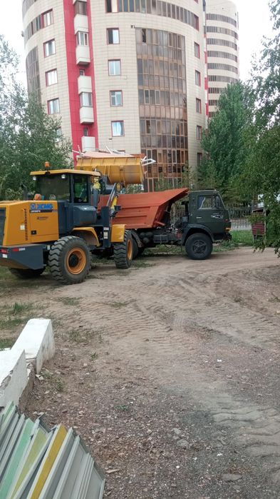 Услуги фронтального погрузчика.